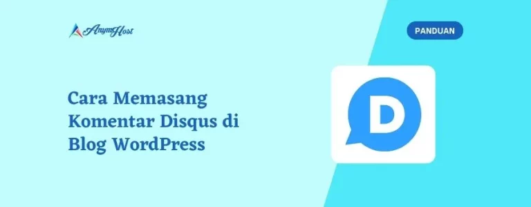 Cara Memasang Komentar Disqus di Blog WordPress