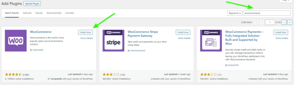 install plugin woocommerce