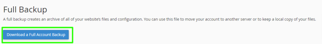 download data backup AnymHost