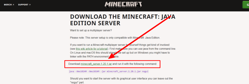 minecraft server link download
