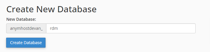 mmebuat database di hosting