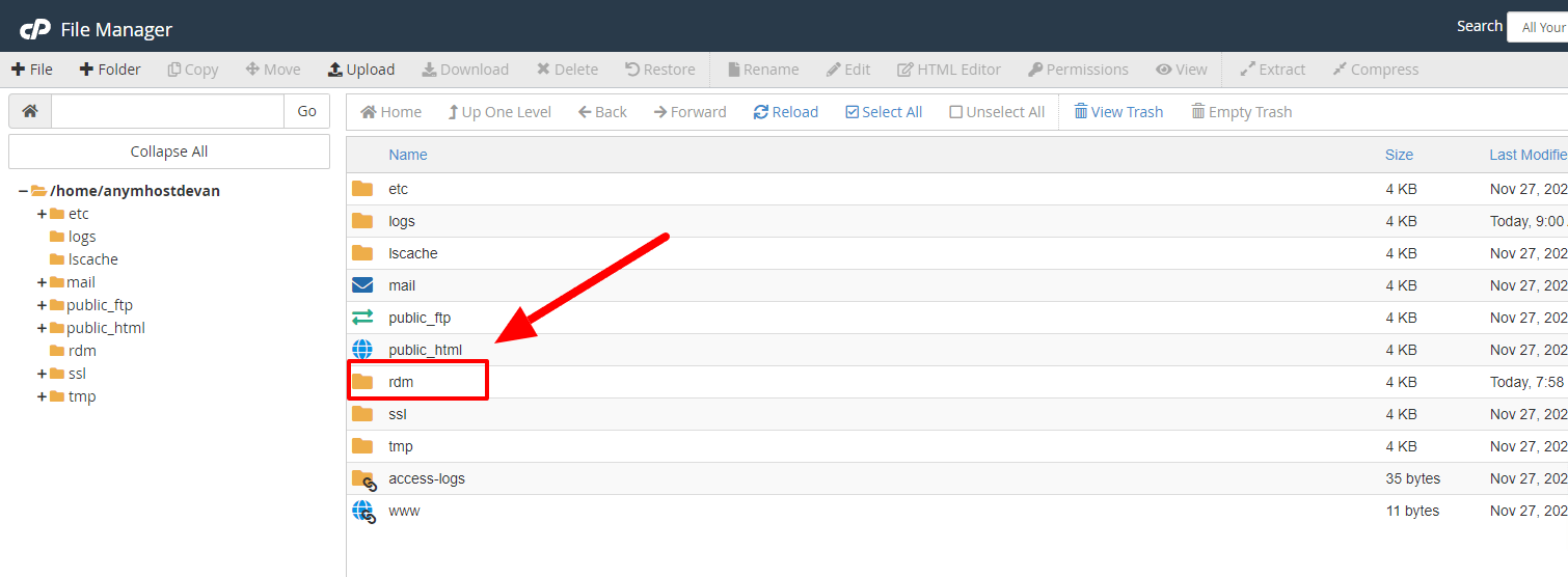 upload data file rdm