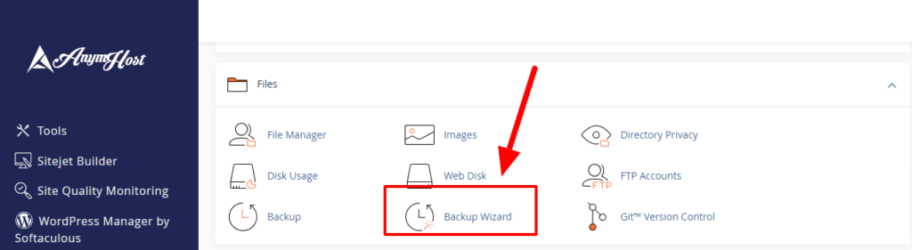backup cpanel