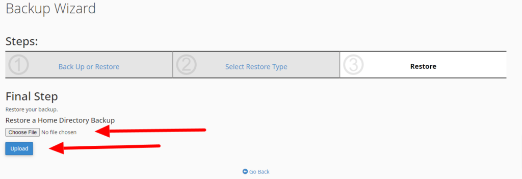 restore home directory