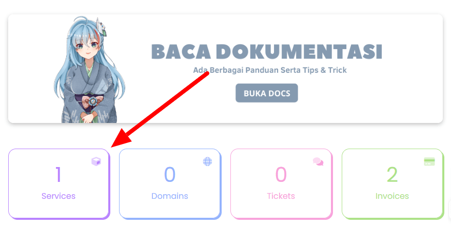 Upgrade layanan anymhost