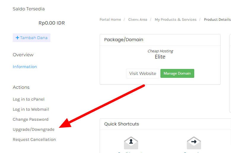 upgrade service anymhost indonesia