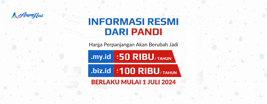 kenaikan harga perpanjangan domain .my.id dan .biz.id