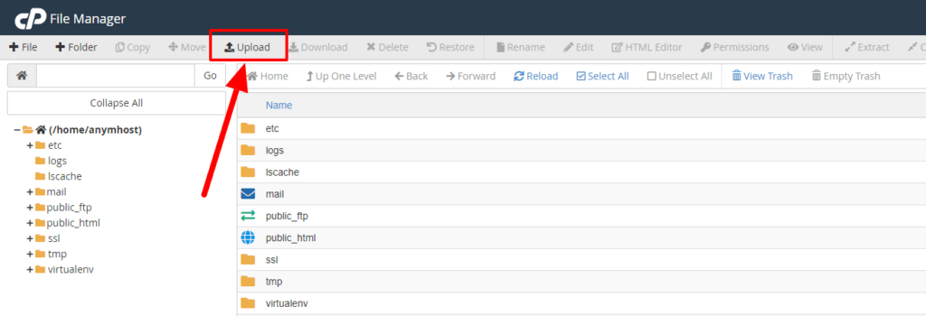 upload file manager
