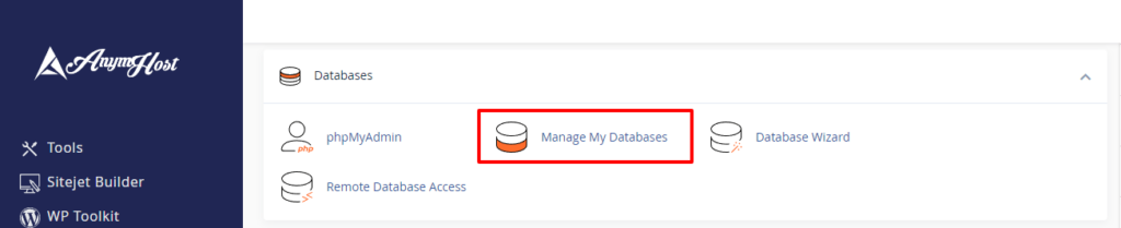 mysql database cpanel