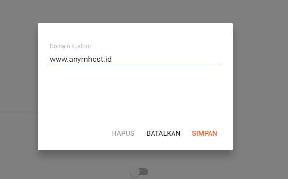 custom domain blogger anymhost
