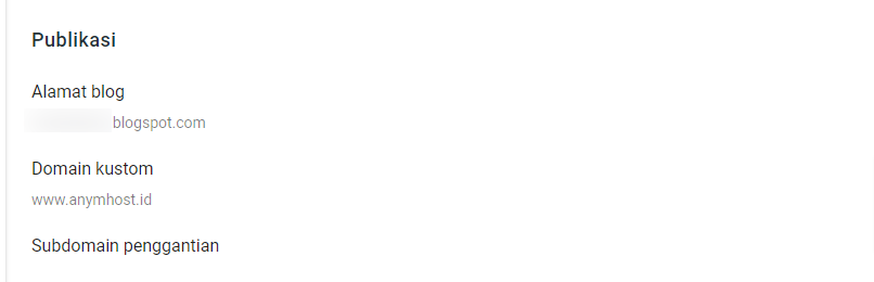 set custom domain blogger