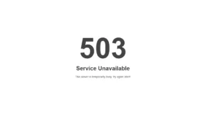 error 503 laravel