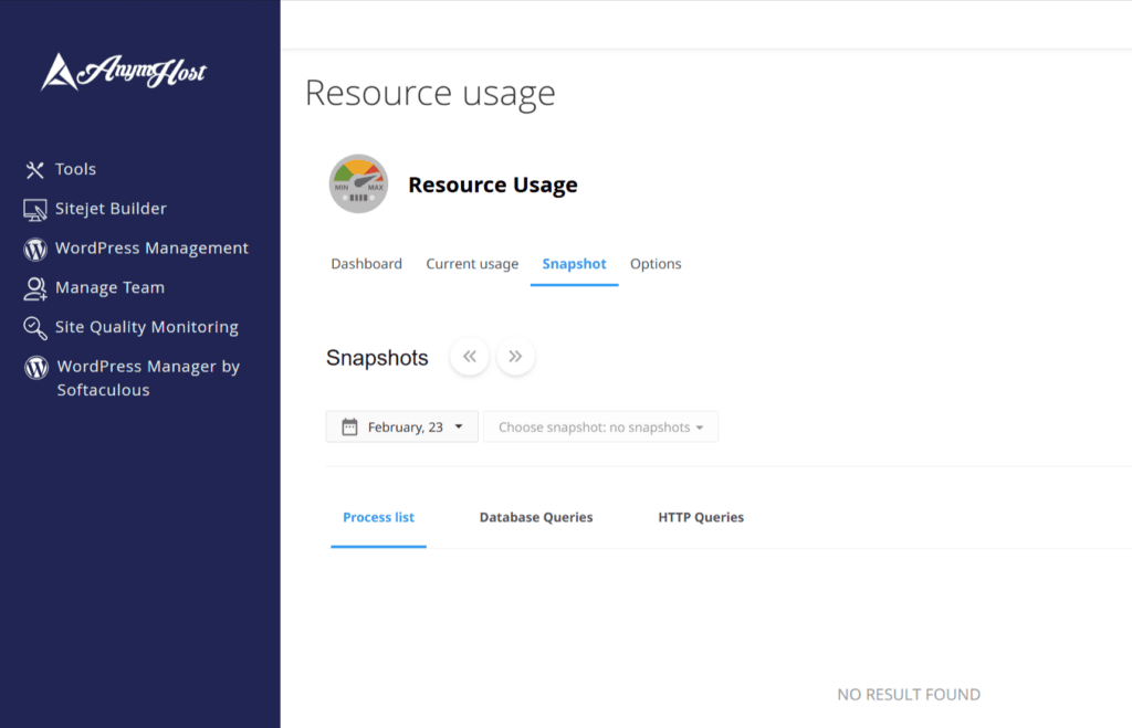 cek process pada hosting cpanel