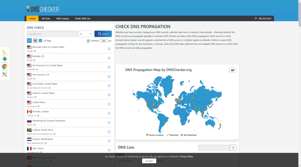 propagasi dns domain